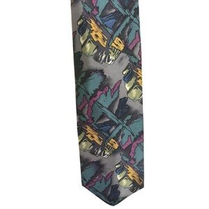 J. Garcia Multicolor Silk Y2K Vintage Tie